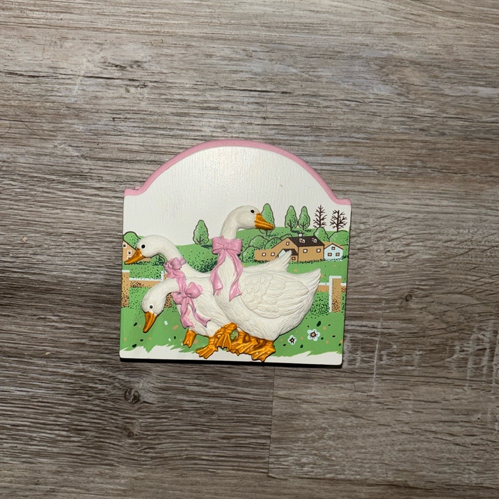 Vintage Coasters With Ducks